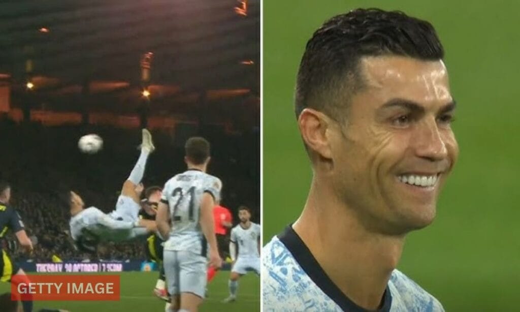 Cristiano Ronaldo’s Ageless Brilliance: Nearly Recreates Iconic Bicycle Kick Against Scotland