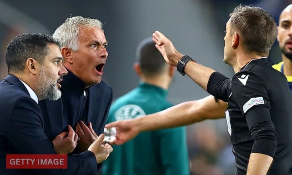 José Mourinho's Must-Watch Post-Match Rant After Red Card vs Man Utd